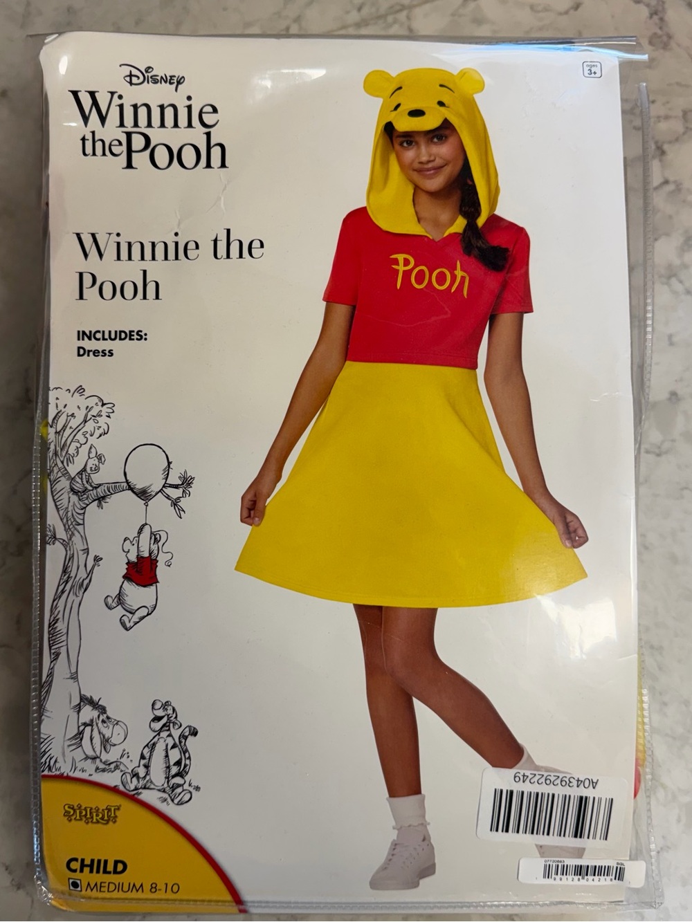 winnie the pooh halloween costume- Size Child M